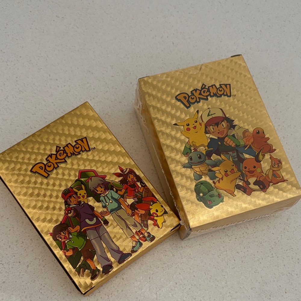 Pokemon Gold Card Deck Box Sets